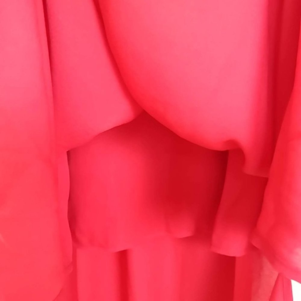 NWT Charles Henry Drawstring Scarlet Dress #3381 - Picture 6 of 8